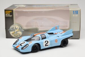 Porsche 917K #2 Gulf P. Rodriguez / J. Oliver 1000km Monza Winner 1971 Eagles Race 1:18 903008 Métal Moulé — image 6 sur 6