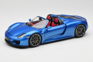 Porsche 918 Spyder Blue Metallic Minichamps 1:18 110062432 Métal Moulé