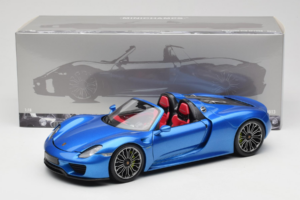 Porsche 918 Spyder Blue Metallic Minichamps 1:18 110062432 Métal Moulé — image 8 sur 8