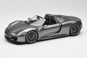 Porsche 918 Spyder Liquid Metal Argent Minichamps 1:18 110062430 Métal Moulé