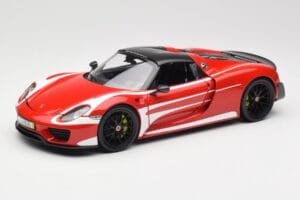 Porsche 918 Spyder Weissach Package Rouge & Rayures Blanches Minichamps 1:18 110062442 Métal Moulé — image 3 sur 9