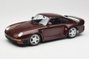 Porsche 959 Dark Red Metallic Minichamps 1:18 155066204 Métal Moulé