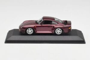Porsche 959 Dark Red Metallic Minichamps 1:43 400062525 Métal Moulé
