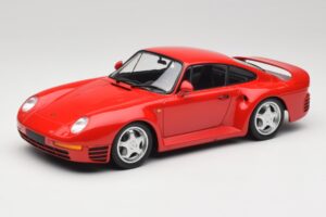 Porsche 959 Guards Rouge Minichamps 1:18 155066200 Métal Moulé