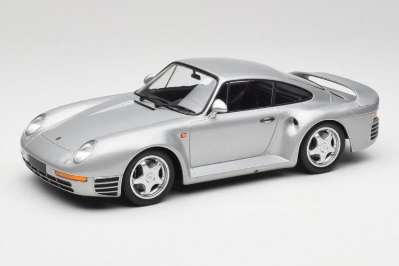 Porsche 959 Argent Métallisé Minichamps 1:18 155066201 Métal Moulé