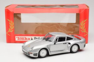 Porsche 959 Argent Tonka 1:18 2221 Métal Moulé — image 8 sur 8
