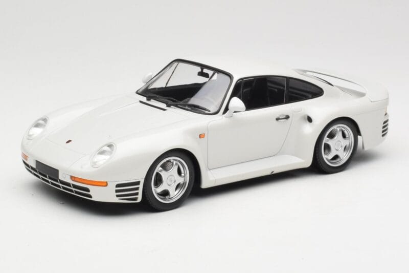 Porsche 959 White Metallic Minichamps 1:18 155066206 Métal Moulé