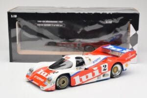 Porsche 962 #2 Brun Motorsport J. Mass / O. Larrauri 1000km Nürburgring 1987 Minichamps 1:18 155876502 Métal Moulé — image 6 sur 6