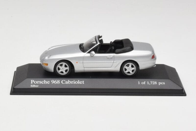 Porsche 968 Argent Minichamps 1:43 400062332 Métal Moulé