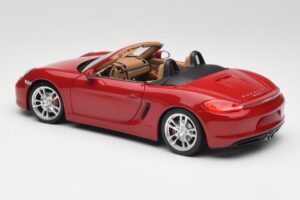 Porsche Boxster 981 S Guards Rouge Minichamps 1:18 110062031 Métal Moulé — image 7 sur 8