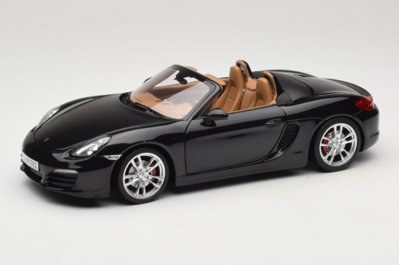 Porsche Boxster S 981 Basalt Black Minichamps 1:18 WAP0210160C Métal Moulé