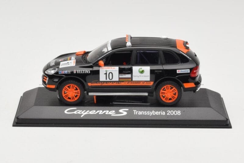 Porsche Cayenne 955 S Transsyberia #10 Noir Orange 2008 Minichamps 1:43 WAP02001819 Métal Moulé