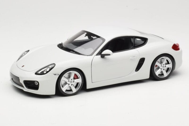 Porsche Cayman 981 Blanc Minichamps 1:18 113062221 Métal Moulé