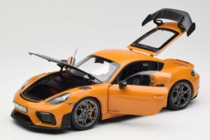 Porsche Cayman GT4 RS 982 Weissach Package Bahama Yellow Norev 1:18 187252 Métal Moulé — image 2 sur 8
