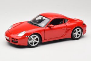Porsche Cayman S 987.2 Rouge Maisto 1:18 31122 Métal Moulé