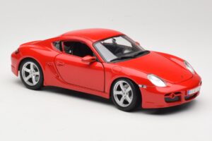 Porsche Cayman S 987.2 Rouge Maisto 1:18 31122 Métal Moulé — image 6 sur 8