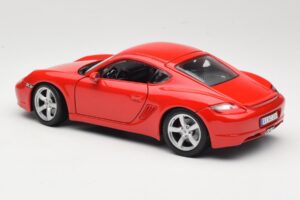 Porsche Cayman S 987.2 Rouge Maisto 1:18 31122 Métal Moulé — image 7 sur 8