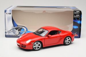 Porsche Cayman S 987.2 Rouge Maisto 1:18 31122 Métal Moulé — image 8 sur 8