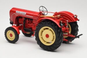 Porsche-Diesel Super Tracteur Hofherr Schrantz Rouge Minichamps 1:18 109183071 Métal Moulé — image 7 sur 8