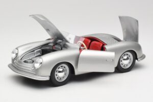 Porsche No. 1 356 Roadster Fish Argent Maisto 1:18 31853 Métal Moulé — image 2 sur 8