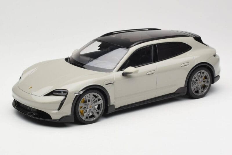 Porsche Taycan Cross Turismo Turbo S Chalk Grey Minichamps 1:18 155069302 Métal Moulé