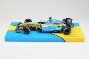 Renault R25 #5 F. Alonso 2nd Place British GP 2005 Minichamps 1:18 147051105 Métal Moulé