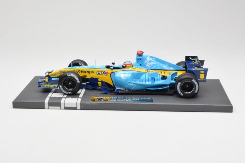 Renault R25 #5 F. Alonso 2nd Place British GP 2005 Minichamps 1:18 117051105 Métal Moulé