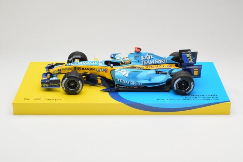 Renault R26 #1 F. Alonso F1 World Champion Brazilian GP 2006 Minichamps 1:18 147061801 Métal Moulé