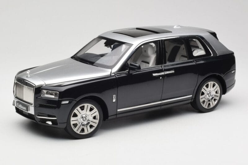 Rolls-Royce Cullinan Noir & Argent OEM 1:18 ROLLS001 Métal Moulé