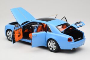Rolls-Royce Ghost Series I Bleu Clair Kyosho 1:18 08802LB Métal Moulé — image 5 sur 8