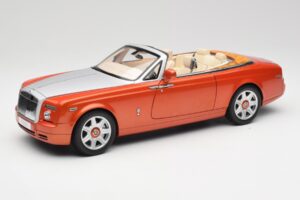 Rolls-Royce Phantom Drophead Coupe Mandarin Orange Kyosho 1:18 08871P Métal Moulé