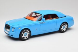 Rolls-Royce Phantom Drophead Coupe Powder Bleu Kyosho 1:18 08871BL Métal Moulé — image 3 sur 10