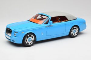 Rolls-Royce Phantom Drophead Coupe Powder Bleu Kyosho 1:18 08871BL Métal Moulé — image 4 sur 10
