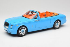 Rolls-Royce Phantom Drophead Coupe Powder Bleu Kyosho 1:18 08871BL Métal Moulé