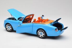 Rolls-Royce Phantom Drophead Coupe Powder Bleu Kyosho 1:18 08871BL Métal Moulé — image 7 sur 10