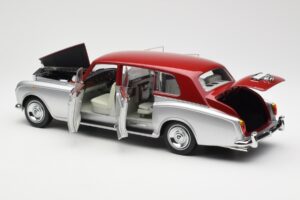 Rolls-Royce Phantom VI Argent Rouge Kyosho 1:18 08905SR Métal Moulé — image 5 sur 8