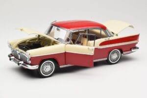 Simca Chambord Rouge & Ivoire Norev 1:18 185721 Métal Moulé — image 2 sur 8
