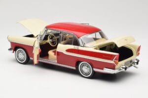 Simca Chambord Rouge & Ivoire Norev 1:18 185721 Métal Moulé — image 5 sur 8
