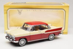 Simca Chambord Rouge & Ivoire Norev 1:18 185721 Métal Moulé — image 8 sur 8
