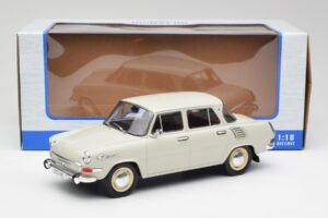Skoda 1000 MB Gris & Blanc MCG 1:18 MCG18275 Métal Moulé — image 6 sur 6