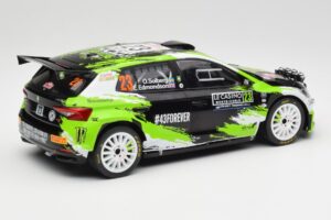 Skoda Fabia Rally2 #23 O. Solberg / E. Edmondson Rally Monte Carlo 2023 IXO 1:18 18RMC155A Métal Moulé — image 2 sur 6