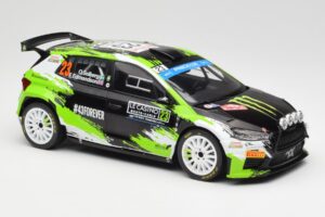 Skoda Fabia Rally2 #23 O. Solberg / E. Edmondson Rally Monte Carlo 2023 IXO 1:18 18RMC155A Métal Moulé — image 4 sur 6