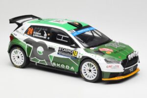Skoda Fabia Rally2 #24 N. Gryazin / K. Aleksandrov Rally Monte Carlo 2023 IXO 1:18 18RMC155B Métal Moulé — image 4 sur 6