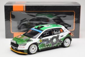 Skoda Fabia Rally2 #24 N. Gryazin / K. Aleksandrov Rally Monte Carlo 2023 IXO 1:18 18RMC155B Métal Moulé — image 6 sur 6