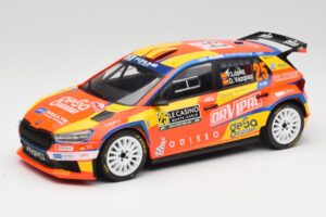 Skoda Fabia Rally2 #25 P. Lopez Rally Monte Carlo 2024 IXO 1:18 18RMC199 Métal Moulé