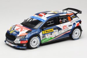 Skoda Fabia Rally2 #10 S. Wagner / G. Winter Barum Czech Rally Zlín 2024 IXO 1:18 18RMC221 Métal Moulé