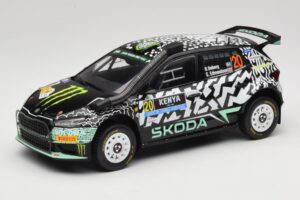 Skoda Fabia Rally2 #20 O. Solberg / E. Edmund Safari Rally Kenya 2024 IXO 1:18 18RMC222 Métal Moulé