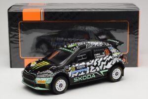 Skoda Fabia Rally2 #20 O. Solberg / E. Edmund Safari Rally Kenya 2024 IXO 1:18 18RMC222 Métal Moulé — image 6 sur 6