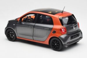 Smart Forfour W453 Lava Orange Graphite Gris Norev 1:18 B66960298 Métal Moulé — image 7 sur 8