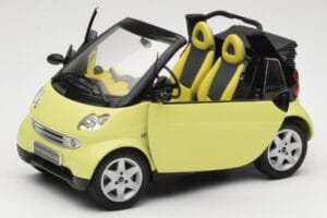 Smart Fortwo 450 Cabrio Jaune Minichamps 1:18 0012889V001C49Q00 Métal Moulé — image 2 sur 8